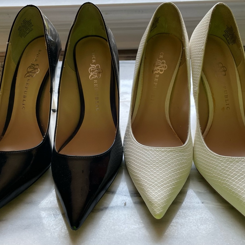 2 Pair of Rock Republic Stilettos